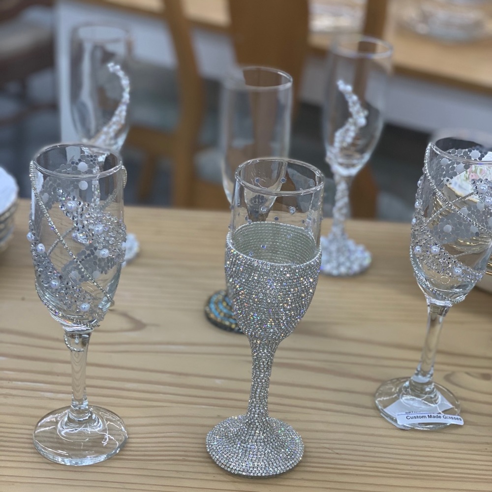 Custom Made Flute Glasses